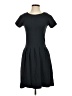 Ganni Solid Black Casual Dress Size XS - photo 1