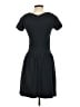 Ganni Solid Black Casual Dress Size XS - photo 2