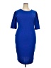 Unbranded Solid Blue Cocktail Dress Size 3X - photo 1