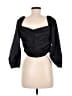 J.Crew Solid Black 3/4 Sleeve Blouse Size 8 - photo 2
