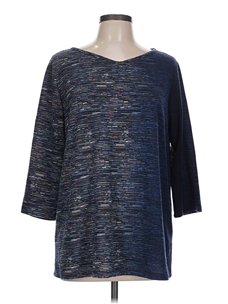 Pre-owned Clara Sun Woo 3/4 Sleeve T-shirt In Blue