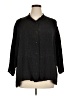URU Black 3/4 Sleeve Button-Down Shirt Size XL - photo 1