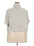 Torrid Stripes Gray Short Sleeve Blouse Size 3X Plus (3) - photo 2