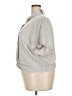 Torrid Stripes Gray Short Sleeve Blouse Size 3X Plus (3) - photo 5