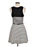 Olsenboye Stripes Black Casual Dress Size 7 - photo 2