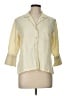 Chico's Design Color Block Yellow 3/4 Sleeve Button-Down Shirt Size L (estimated) - photo 1