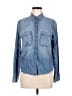 Express Blue Long Sleeve Button-Down Shirt Size M - photo 1