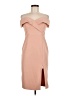 Bardot Solid Tan Cocktail Dress Size 6 - photo 1
