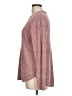 Pink Clover Tweed Burgundy Pullover Sweater Size L - photo 5