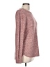 Pink Clover Tweed Burgundy Pullover Sweater Size L - photo 4