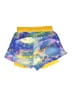 Fabletics 100% Polyester Tie-dye Yellow Athletic Shorts Size M - photo 2