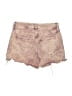 Universal Thread Hearts Pink Denim Shorts Size 6 - photo 2