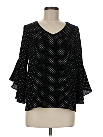 Green Envelope 3/4 Sleeve Blouse (view 1)