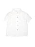 Unbranded Solid White Short Sleeve Button-Down Shirt Size 9 - photo 1