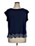 Elle Blue Short Sleeve Top Size XL - photo 1