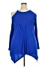 leo rosi Blue 3/4 Sleeve Blouse Size XXL - photo 2