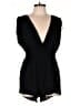 ASOS Design 100% Viscose Solid Black Romper Size 12 - photo 1