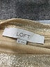 Ann Taylor LOFT Metallic Gold Long Sleeve Top Size M - photo 4