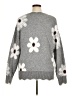 Unbranded 100% Polyester Floral Gray Pullover Sweater Size XL - photo 2