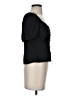 Ann Taylor LOFT 100% Polyester Black Short Sleeve Blouse Size 0 - photo 4