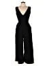 Wishlist Apparel 100% Polyester Solid Black Jumpsuit Size L - photo 1