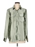Alfani Metallic Green Long Sleeve Blouse Size L - photo 1