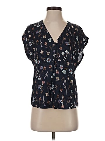 Rebecca Taylor Short Sleeve Silk Top (view 1)