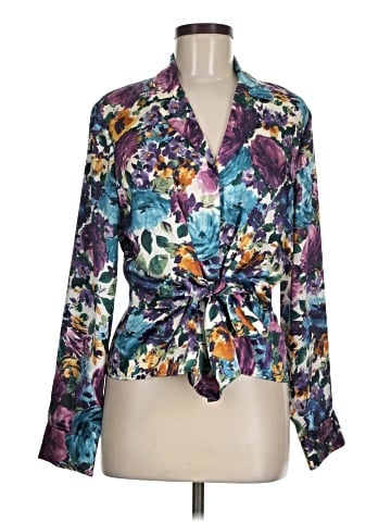 Jones New York Signature Long Sleeve Blouse (view 1)