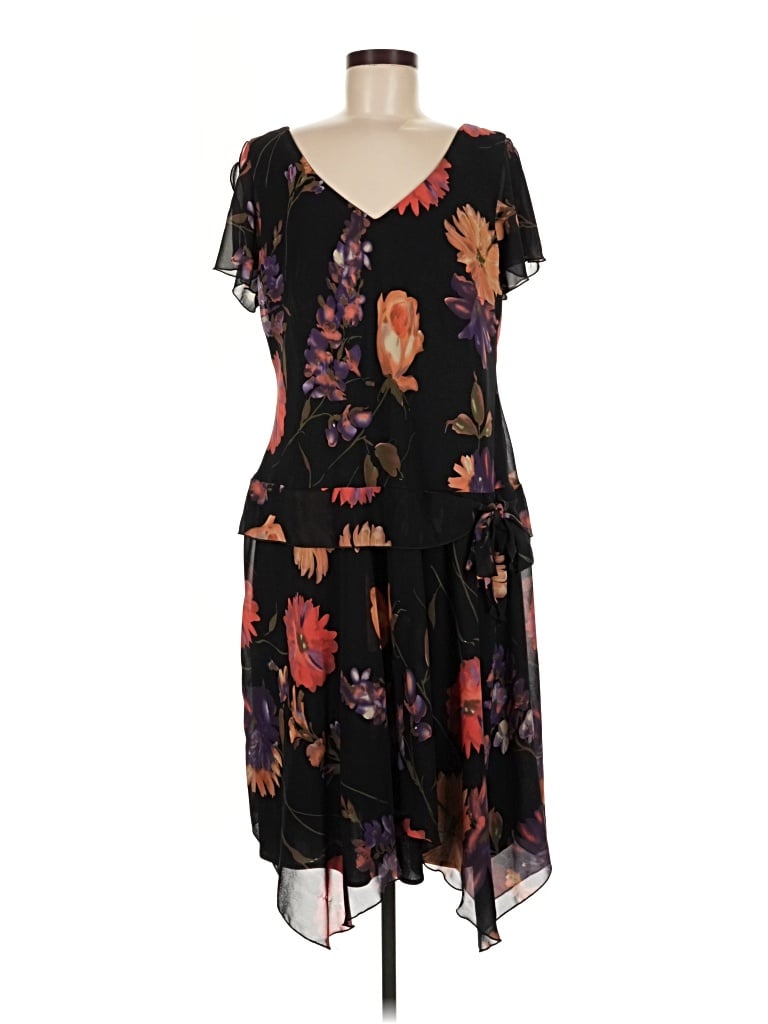 Pre-owned R & M Richards Casual Dress In Black