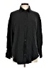 Zara Solid Black Long Sleeve Button-Down Shirt Size M - photo 1