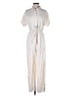 Universal Thread Metallic Ivory Jumpsuit Size 4 - photo 1