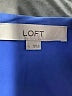 Ann Taylor LOFT 100% Polyester Blue Short Sleeve Blouse Size L - photo 7