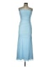 Azazie 100% Polyester Solid Blue Cocktail Dress Size L - photo 1