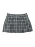 Unbranded 100% Polyester Plaid Gray Blue Casual Skirt Size M - photo 2