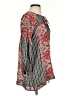 Tolani 100% Silk Paisley Red Long Sleeve Silk Top Size S - photo 4