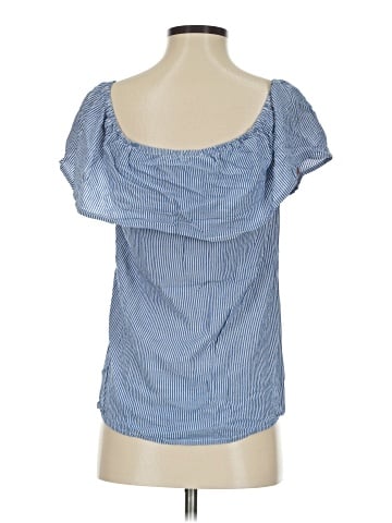 Blue Rain Short Sleeve Blouse (view 2)