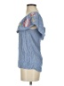 Blue Rain 100% Rayon Blue Short Sleeve Blouse Size S - photo 5