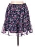 Aqua 100% Polyester Floral Blue Purple Casual Skirt Size M - photo 2