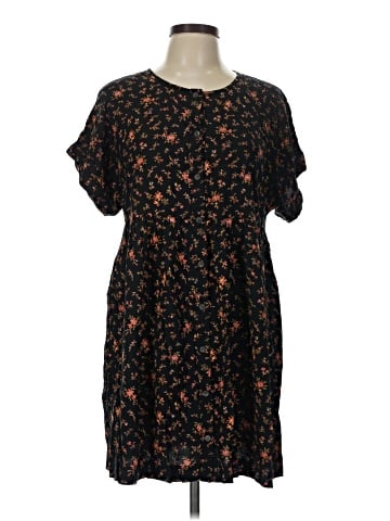 Madewell Short-Sleeve Button-Front Mini Dress in Fresh Sprigs (view 1)