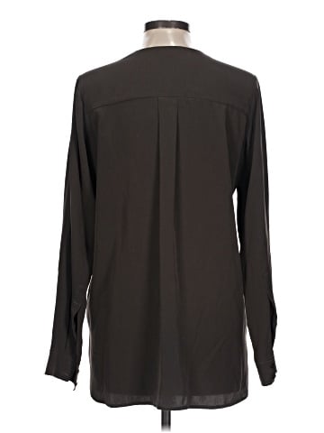 Vince. Long Sleeve Silk Top (view 2)