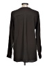 Vince. 100% Silk Black Long Sleeve Silk Top Size 10 - photo 2