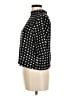 Free Press 100% Polyester Polka Dots Black Short Sleeve Blouse Size M - photo 5