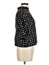 Free Press 100% Polyester Polka Dots Black Short Sleeve Blouse Size M - photo 4
