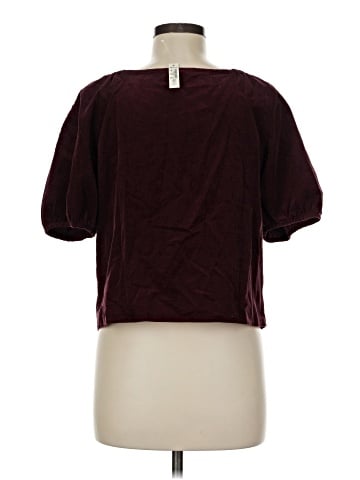 Madewell Corduroy Puff-Sleeve Wrap Top (view 2)