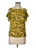 HEATHER Yellow Short Sleeve Top Size XL - photo 1