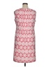 Perceptions Graphic Pink Casual Dress Size XL - photo 2