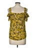 HEATHER Yellow Short Sleeve Top Size XL - photo 2