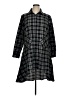Unbranded 100% Polyester Plaid Black Casual Dress Size XL - photo 1