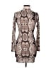 PrettyLittleThing Animal Print Tan Cocktail Dress Size 6 - photo 1