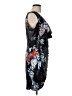 Guess Floral Black Cocktail Dress Size L - photo 4